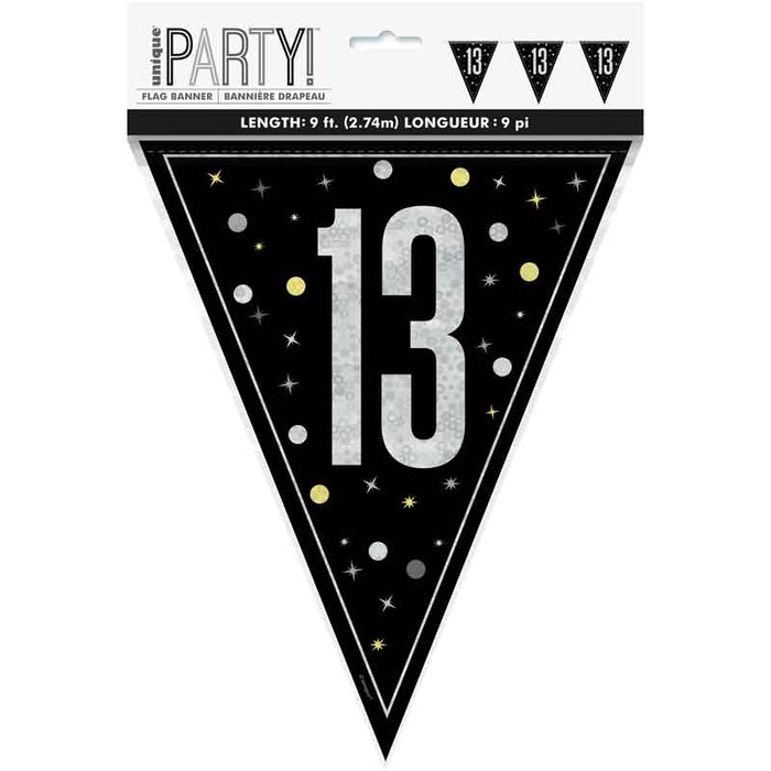 Banner Party black silver 13