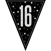 Banner Black silver 16 Flag