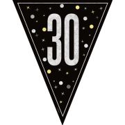 Banner Glitz 30 Black silver Flag