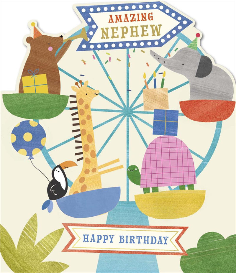 Carlton | Birthday Card Nephew | Juvenile Design | With Envelope