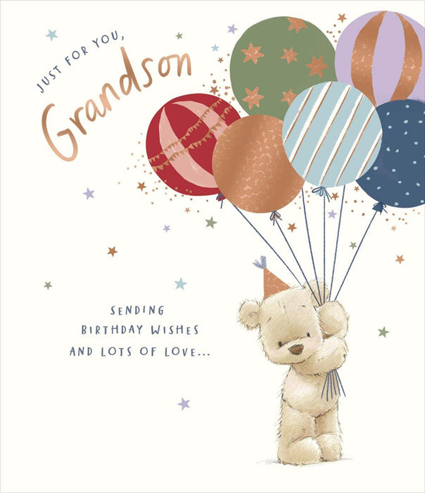 Gibson | Birthday Card Grandson | Cute Design | With Envelope