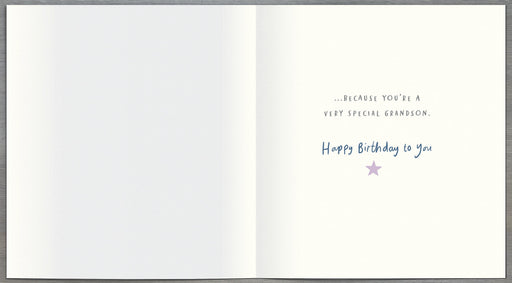 Birthday Card Grandson - inside