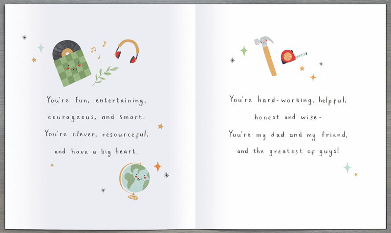 Birthday Card Dad - back