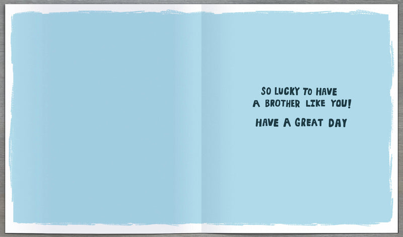 Birthday Card Brother - back