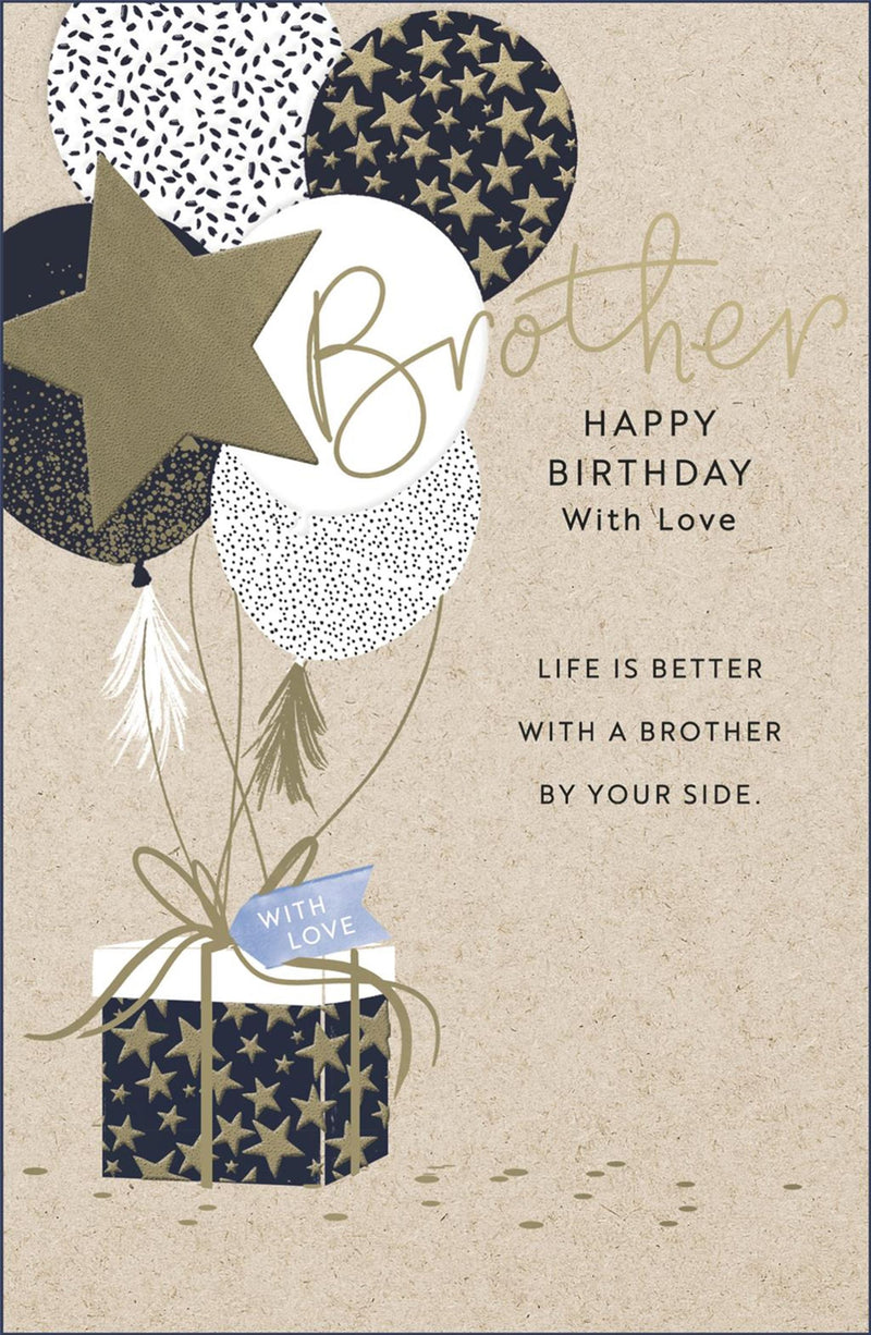 Gibson | Birthday Card Brother | Conventional Design | With Envelope
