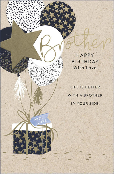 Gibson | Birthday Card Brother | Conventional Design | With Envelope