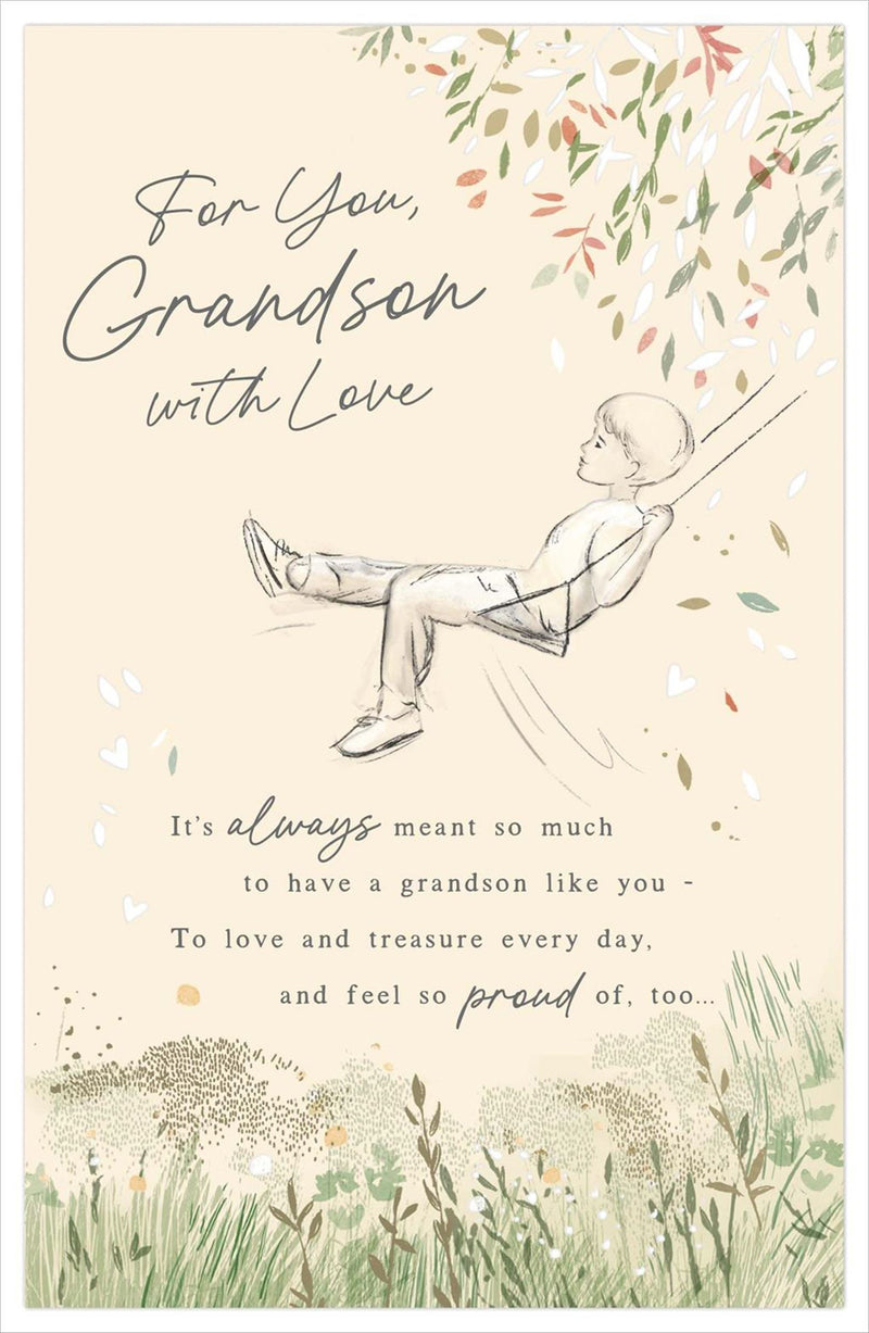 Gibson | Birthday Card Grandson | Conventional Design | With Envelope