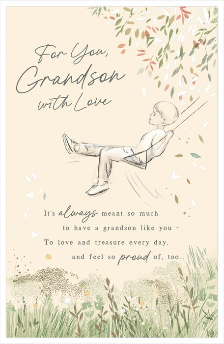 Gibson | Birthday Card Grandson | Conventional Design | With Envelope