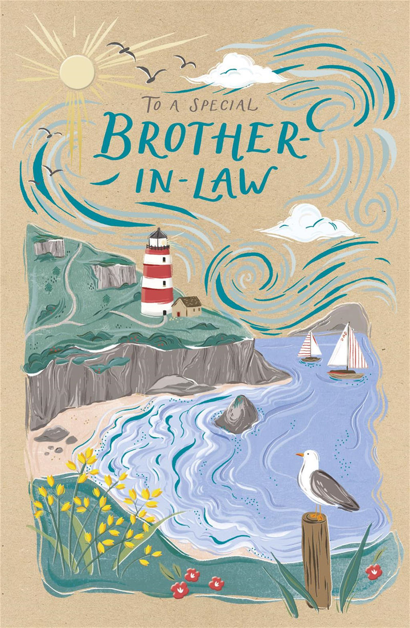 Gibson | Birthday Card Brother-in-law | Conventional Design | With Envelope