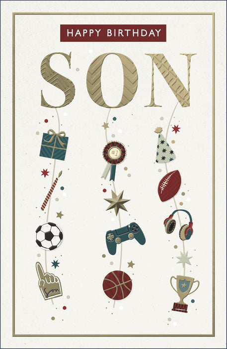 Gibson | Birthday Card Son | Conventional Design | With Envelope