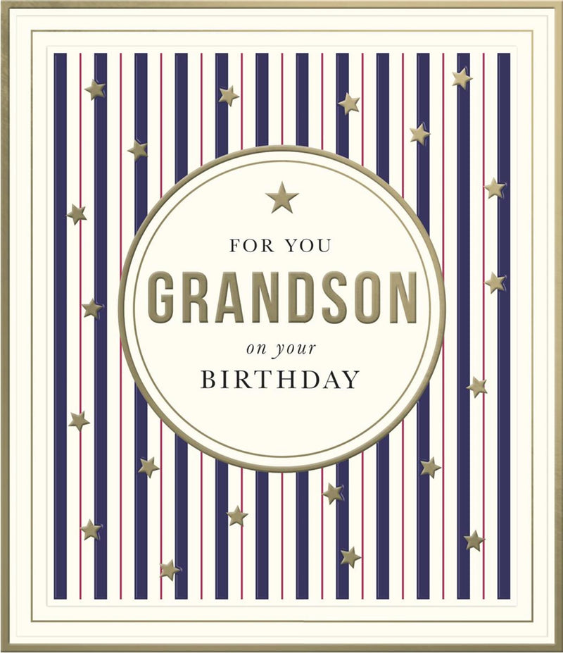 Camden Graphics | Birthday Card Grandson | Conventional Design | With Envelope