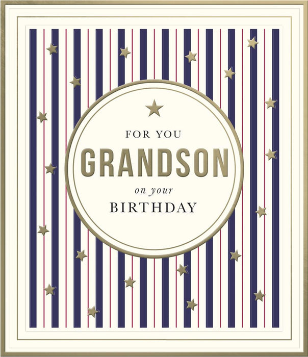 Camden Graphics | Birthday Card Grandson | Conventional Design | With Envelope