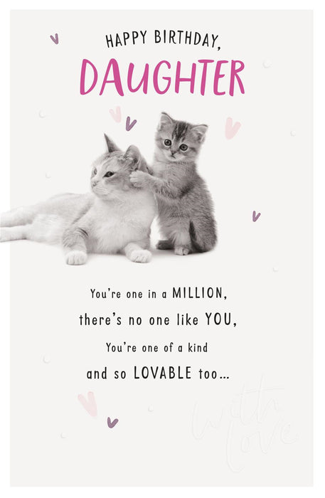 Carlton | Birthday Card Daughter | Cute Design | With Envelope