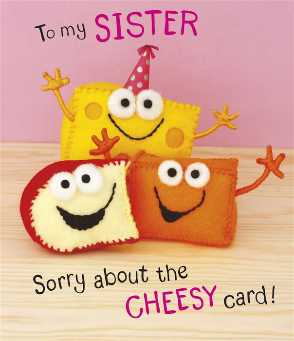 Hanson White | Birthday Card Sister | Humorous Design | With Envelope