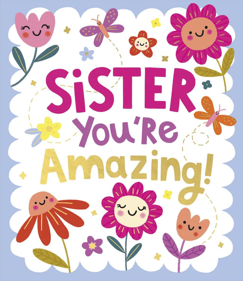Carlton | Birthday Card Sister | Cute Design | With Envelope