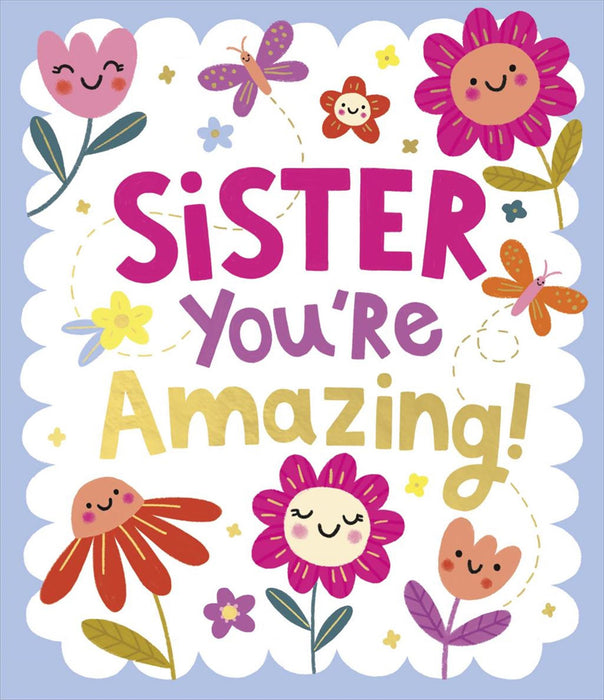 Carlton | Birthday Card Sister | Cute Design | With Envelope