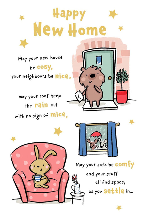 Hanson White | New Home Card | Humorous Design | With Envelope