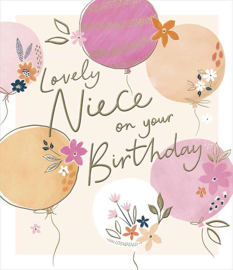 Carlton | Birthday Card Niece | Conventional Design | With Envelope