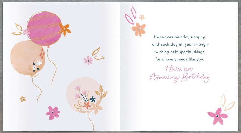 Birthday Card Niece - inside