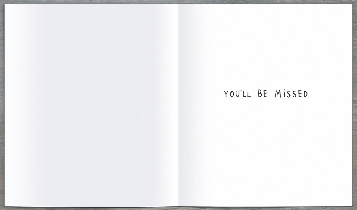 Leaving Card - back