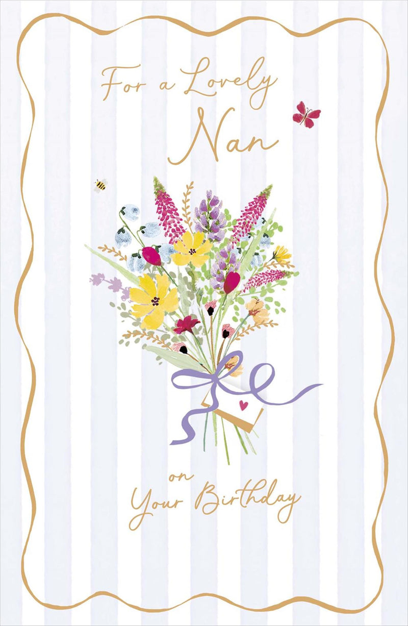 Gibson | Birthday Card Nan | Conventional Design | With Envelope