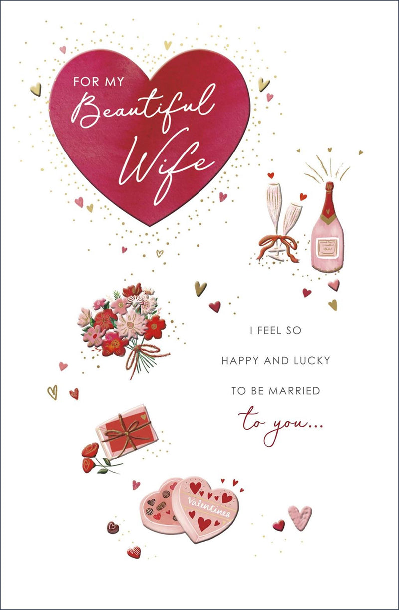 Gibson | Birthday Card Wife | Conventional Design | With Envelope