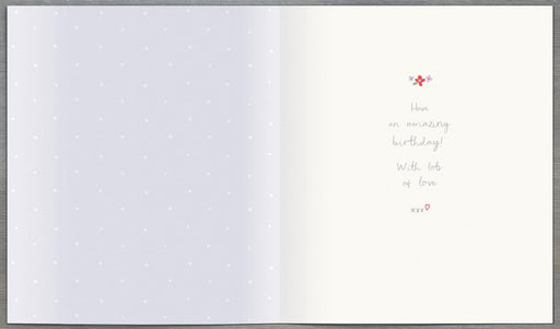 Birthday Card Auntie - back
