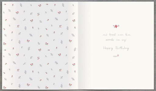 Birthday Card Granddaughter - back