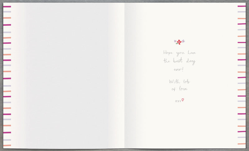 Birthday Card Sister - back