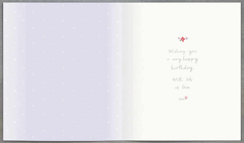 Birthday Card Nannie - back