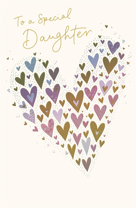 Gibson | Birthday Card Daughter | Conventional Design | With Envelope