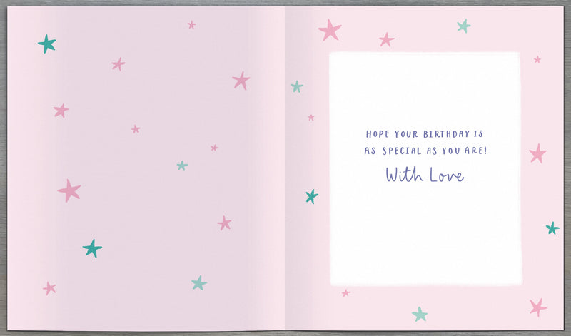 Birthday Card Granddaughter - back
