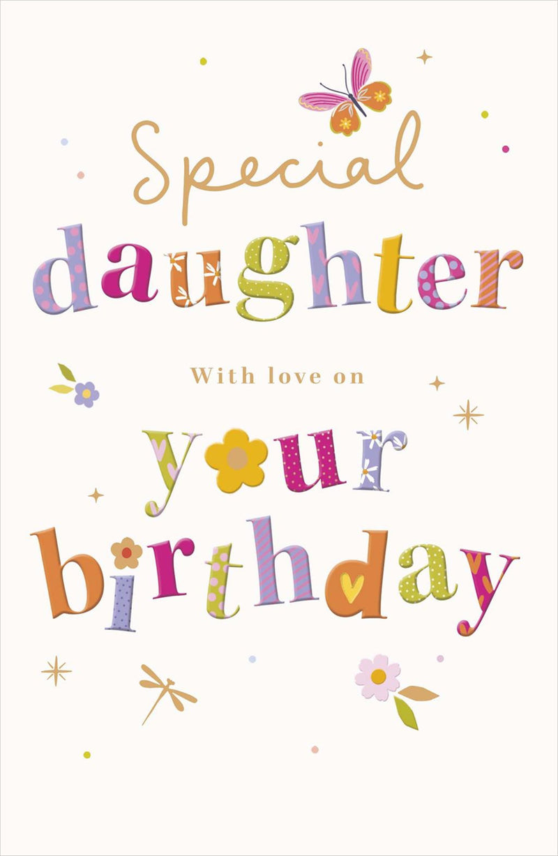 Gibson | Birthday Card Daughter | Conventional Design | With Envelope