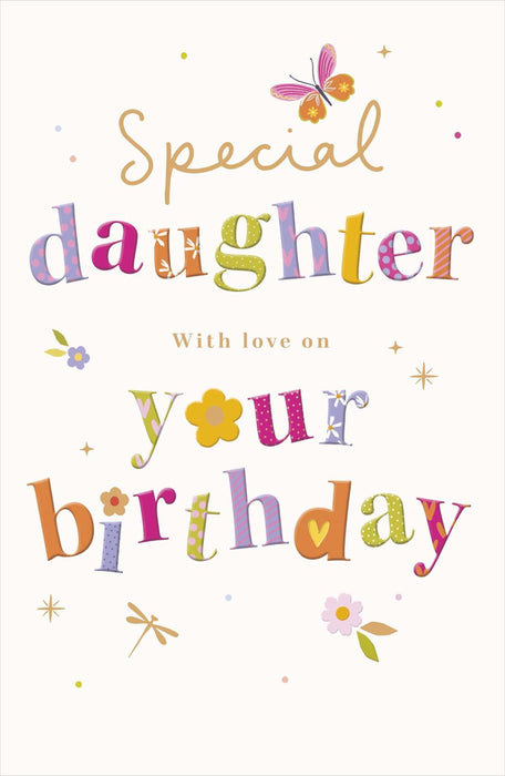 Gibson | Birthday Card Daughter | Conventional Design | With Envelope
