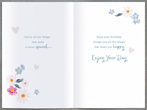 Birthday Card Sister - inside