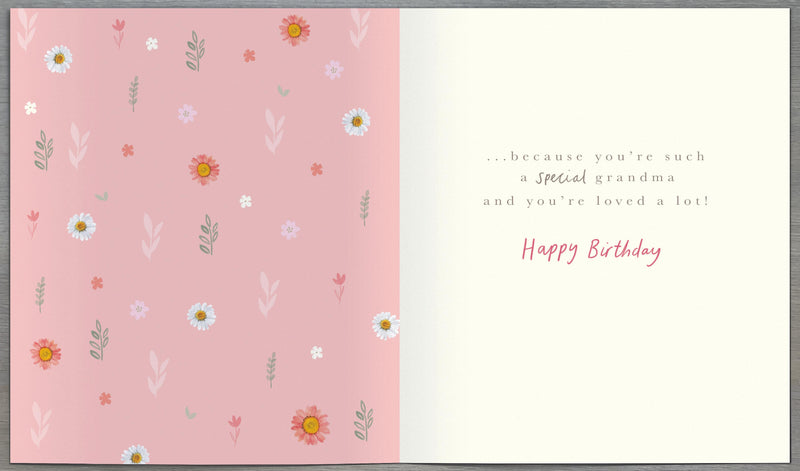 Birthday Card Grandma - back