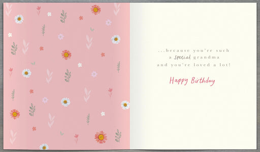 Birthday Card Grandma - back