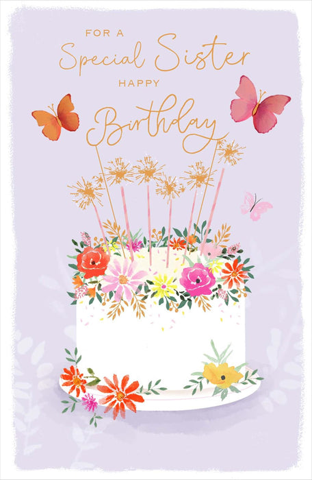 Gibson | Birthday Card Sister | Conventional Design | With Envelope