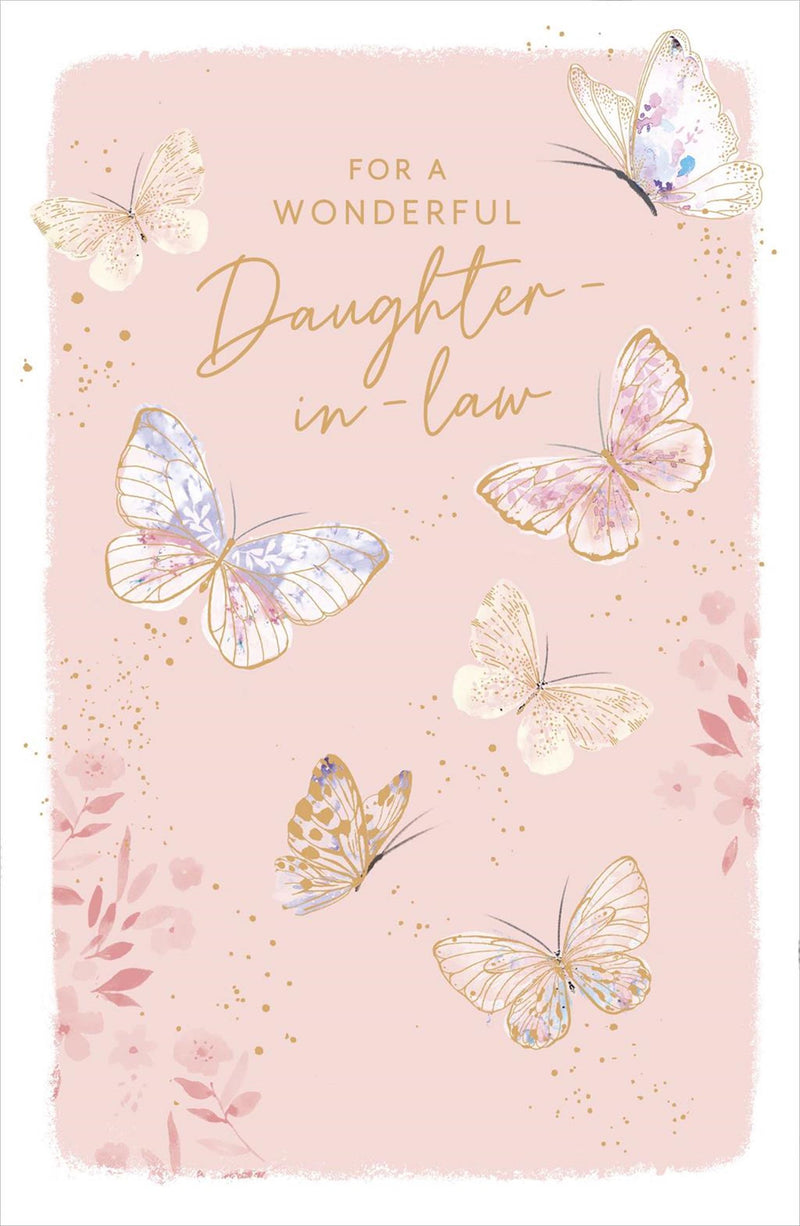 Gibson | Birthday Card Daughter-in-law | Conventional Design | With Envelope