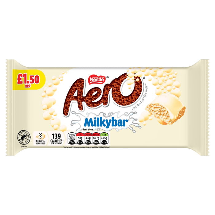 Aero Milkybar White Chocolate Sharing Bar PM150