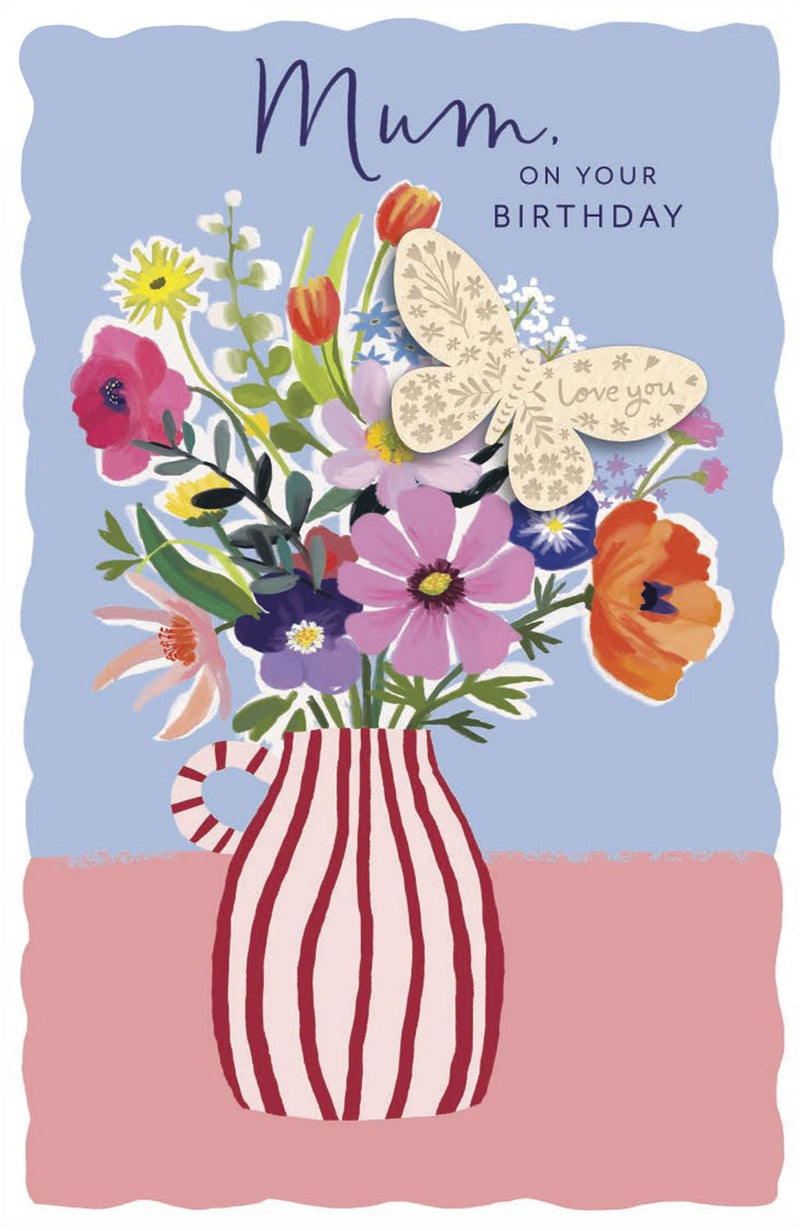 Carlton | Birthday Card Mum | Conventional Design | With Envelope