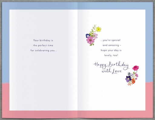 Birthday Card Mum - back
