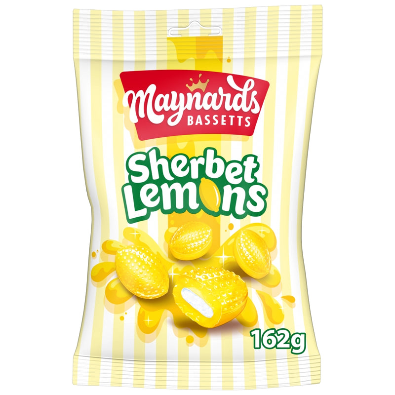Maynards Bassetts Sherbet Lemons Bag 162g