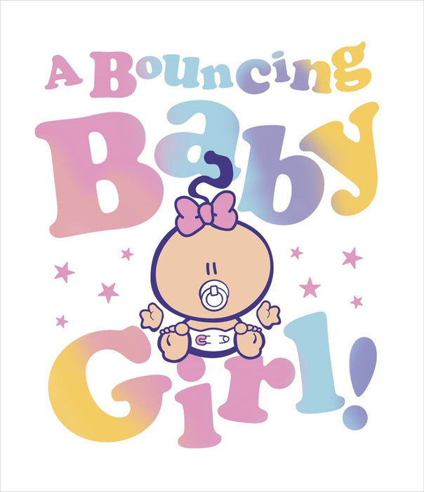 Carlton | New Baby Card Baby Girl | Cute Design | With Envelope