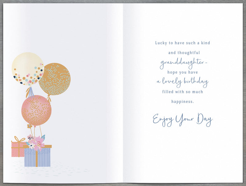 Birthday Card Granddaughter - inside