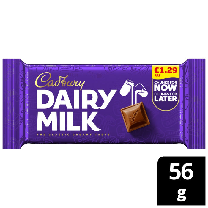 Cadbury Dairy Milk Classic Chocolate Bar 56g