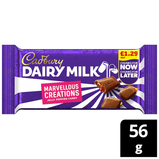 Cadbury Dairy Milk Jelly Popping Candy Bar