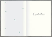 New Baby Card Baby Boy - back
