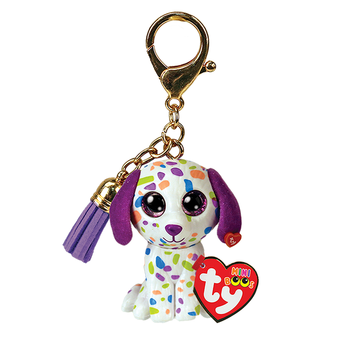 Ty Mini Boo Keyring - Darling the Pink Poodle soft toy
