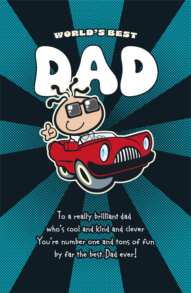 Carlton | Birthday Card Dad | Cute Design | With Envelope